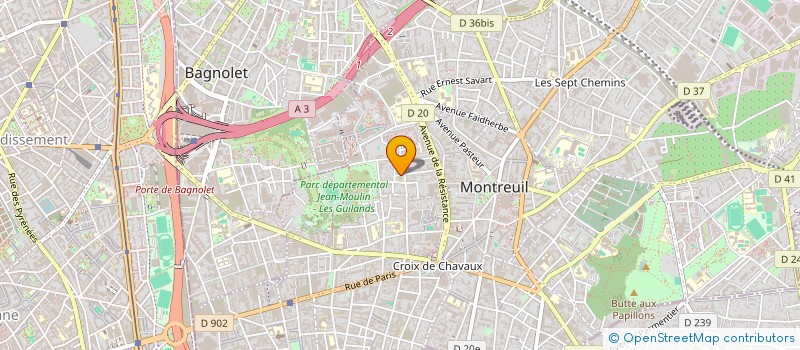localisation de l'entreprise BANJALIKO  MONTREUIL