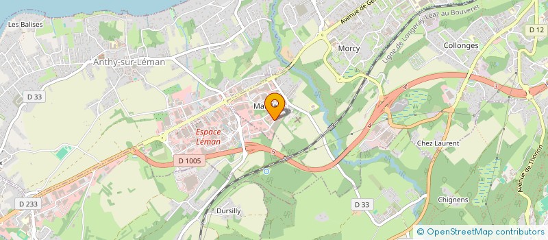 localisation de l'entreprise BANJE à THONON-LES-BAINS