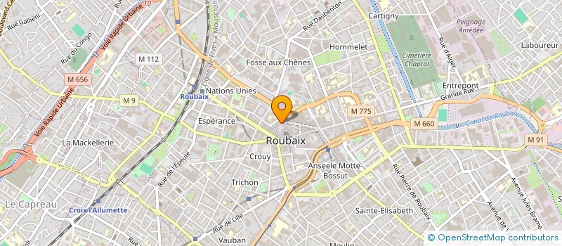 localisation de l'entreprise BANKASSI  ROUBAIX