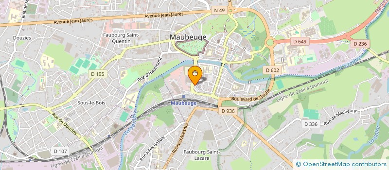 localisation de l'entreprise BANKASSUR INVESTOR S CONSEILS à MAUBEUGE