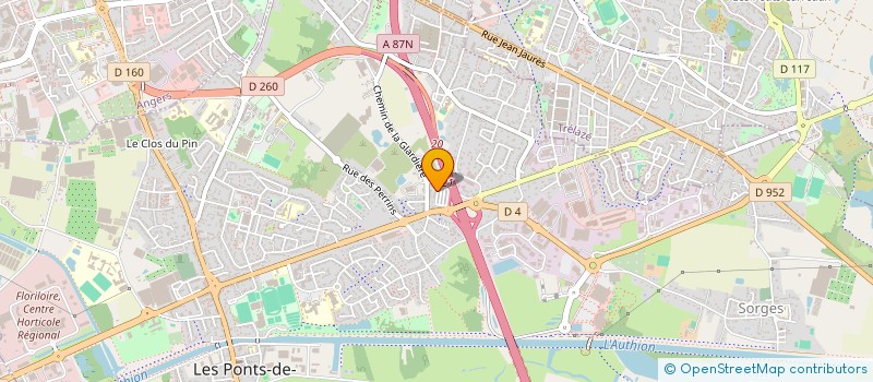 localisation de l'entreprise BANKEASE  LES PONTS-DE-CE