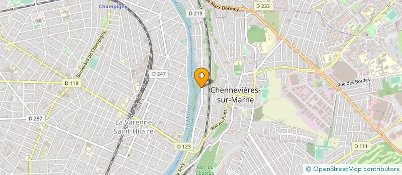 localisation de l'entreprise BANLIEUES 89 FETES ET FORTS à CHENNEVIERES SUR MARNE