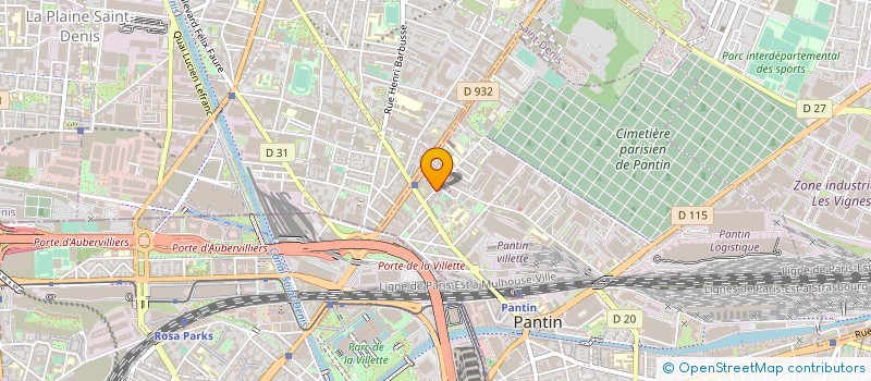 localisation de l'entreprise BANLIEUES BLEUES à PANTIN
