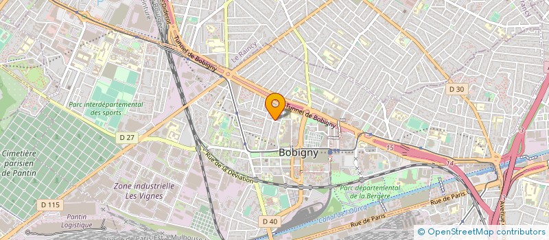 localisation de l'entreprise BANLIEUES SANTE à BOBIGNY