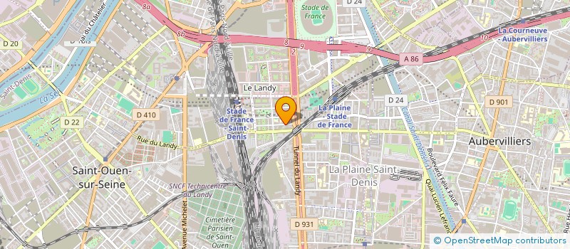 localisation de l'entreprise BANLIEUWOOD à SAINT-DENIS