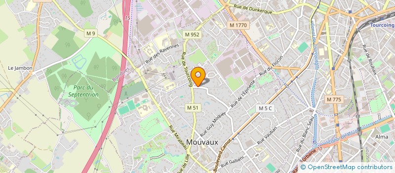 localisation de l'entreprise BANMI  MOUVAUX