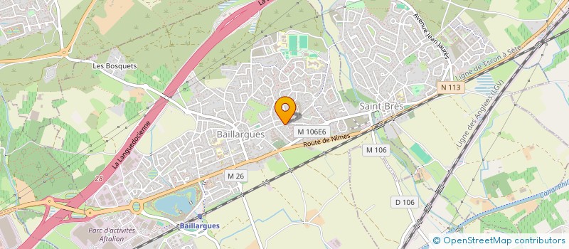 localisation de l'entreprise BANNINO à BAILLARGUES