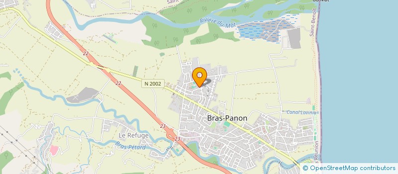 localisation de l'entreprise BANON TRANSPORT ET TERRASSEMENT à BRAS-PANON