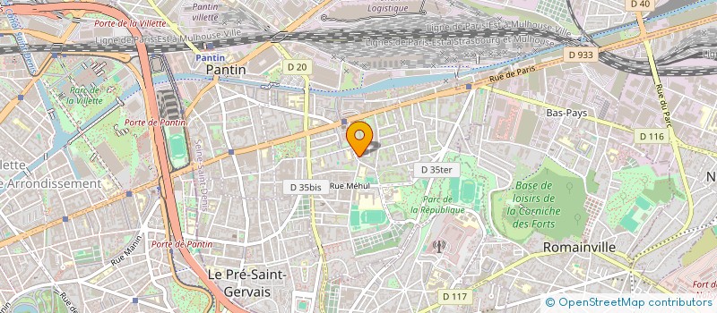 localisation de l'entreprise BANOUH YACINE BADACHE RABAH  PANTIN