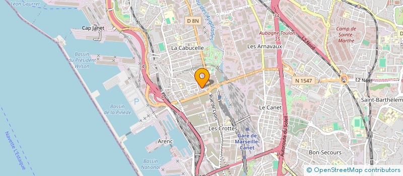 localisation de l'entreprise BANQUE ALIMENTAIRE AIDES AUX FAMILLES DEFAVORISEES ET PRECAIRES à MARSEILLE