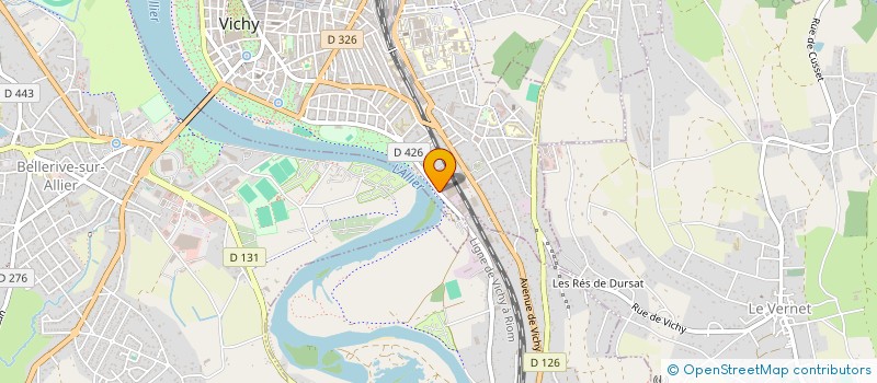 localisation de l'entreprise BANQUE ALIMENTAIRE AUVERGNE ANTENNE ALLI à VICHY