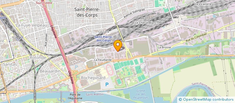 localisation de l'entreprise BANQUE ALIMENTAIRE DE TOURAINE à SAINT-PIERRE-DES-CORPS