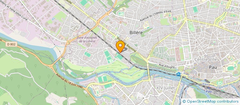 localisation de l'entreprise BANQUE ALIMENTAIRE DU BEARN ET DE LA SOULE à BILLERE