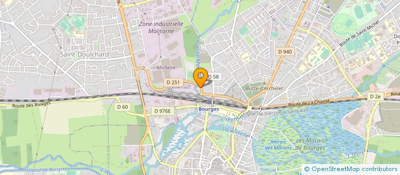 localisation de l'entreprise BANQUE ALIMENTAIRE DU CHER à BOURGES