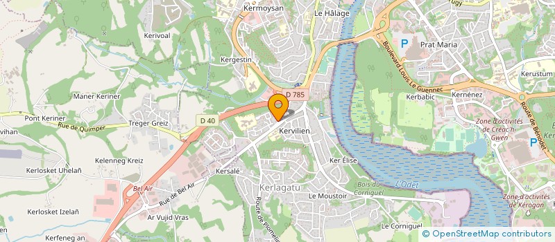 localisation de l'entreprise BANQUE ALIMENTAIRE DU FINISTERE à QUIMPER