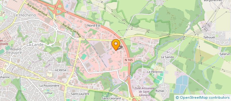 localisation de l'entreprise BANQUE ALIMENTAIRE MORBIHAN à VANNES