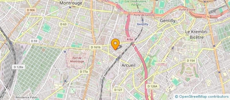 localisation de l'entreprise BANQUE ALIMENTAIRE PARIS ILE DE FRANCE à ARCUEIL