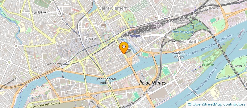 localisation de l'entreprise BANQUE CIC OUEST à NANTES