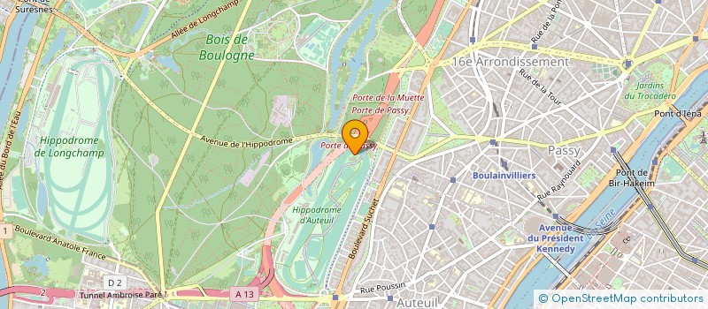 localisation de l'entreprise BANQUE DU BATIMENT ET DES TRAVAUX PUBLICS à PARIS
