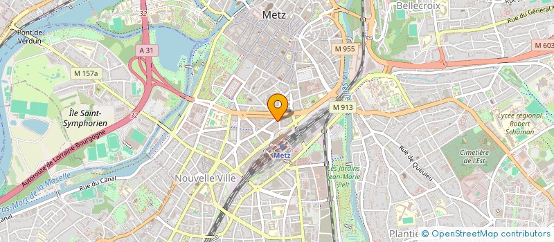 localisation de l'entreprise BANQUE POPULAIRE ALSACE LORRAINE CHAMPAGNE  METZ