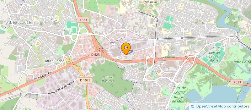 localisation de l'entreprise BANQUE POPULAIRE ANJOU VENDEE à ANGERS