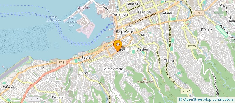 localisation de l'entreprise BANQUE SOCREDO à PAPEETE