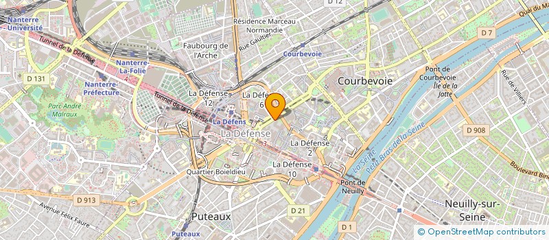 localisation de l'entreprise BANQUE SOVAC IMMOBILIER à COURBEVOIE