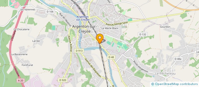 localisation de l'entreprise BANQUETTES SEVEN LINE à ARGENTON-SUR-CREUSE