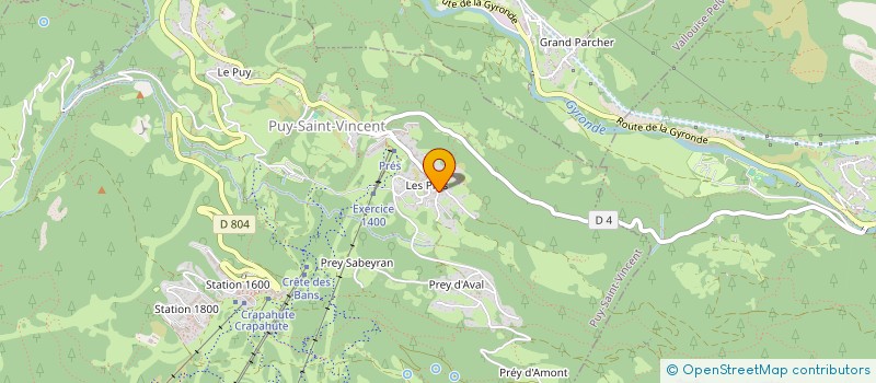 localisation de l'entreprise BANQUISE SAUVAGE  PUY-SAINT-VINCENT