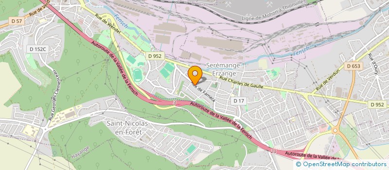 localisation de l'entreprise BANSHIES SAS à SEREMANGE-ERZANGE