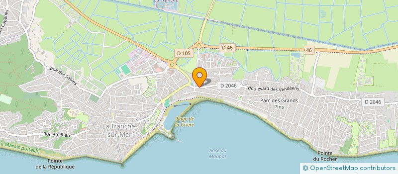 localisation de l'entreprise BANTAM à LA TRANCHE-SUR-MER