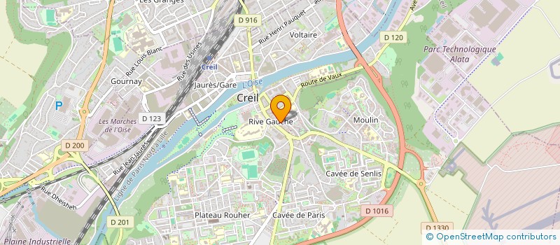 localisation de l'entreprise BANTOU à CREIL