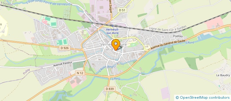 localisation de l'entreprise BANUBLEU  VERNEUIL D'AVRE ET D'ITON