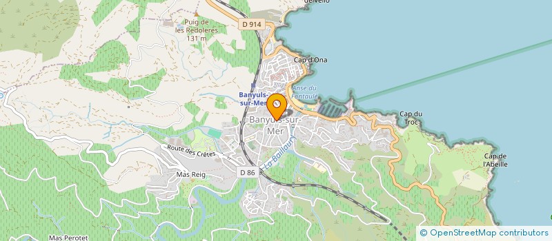 localisation de l'entreprise BANYULS AMBULANCE à BANYULS-SUR-MER