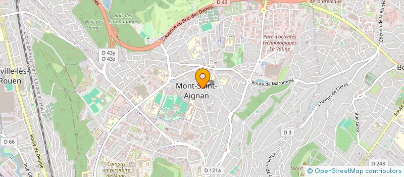 localisation de l'entreprise BAOBAB  MONT-SAINT-AIGNAN