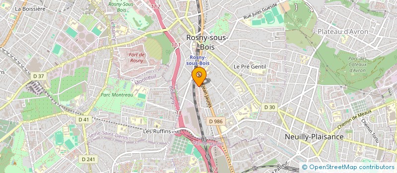 localisation de l'entreprise BAOBAB ANALYTICS à ROSNY-SOUS-BOIS