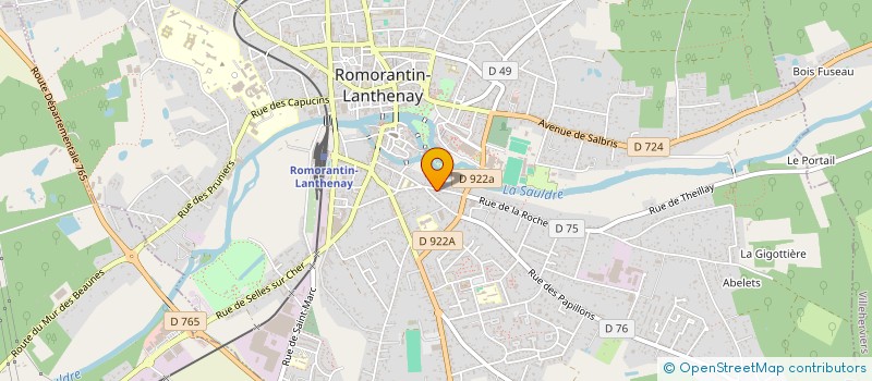 localisation de l'entreprise BAOBABALLA à ROMORANTIN-LANTHENAY