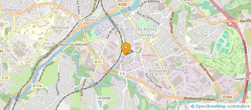 localisation de l'entreprise BAOBABLIMOGES à LIMOGES