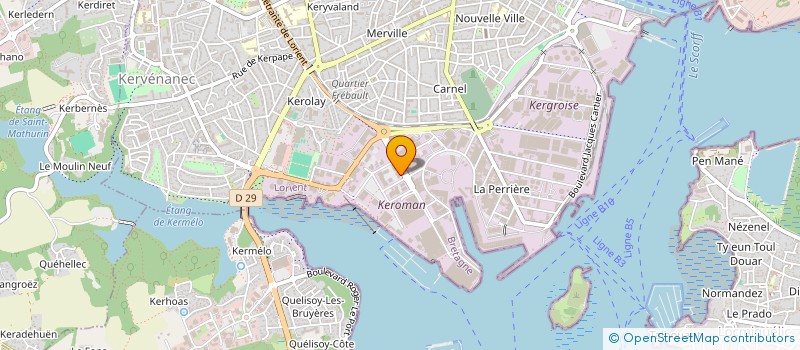 localisation de l'entreprise BAOBAR  LORIENT
