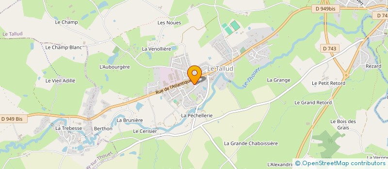 localisation de l'entreprise BAOL  LE TALLUD