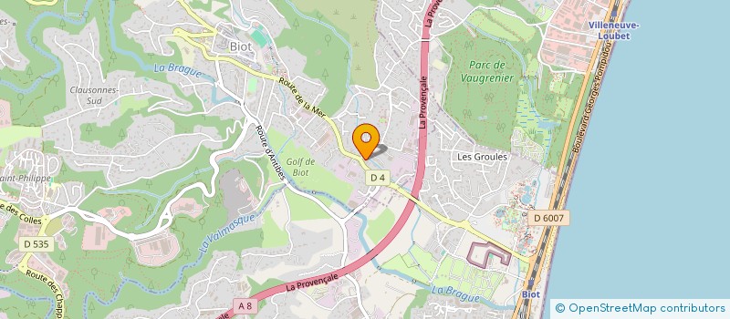 localisation de l'entreprise BAOU SERVICE PISCINE à BIOT