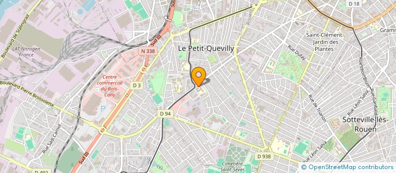 localisation de l'entreprise BAP 3  LE PETIT-QUEVILLY