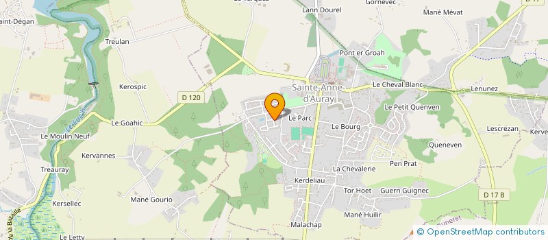 localisation de l'entreprise BAP BREIZH à SAINTE-ANNE-D'AURAY