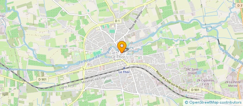 localisation de l'entreprise BAP SERVICES  LE THOR