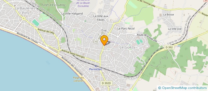 localisation de l'entreprise BAPA CONSEIL & RECRUTEMENT à LA BAULE-ESCOUBLAC