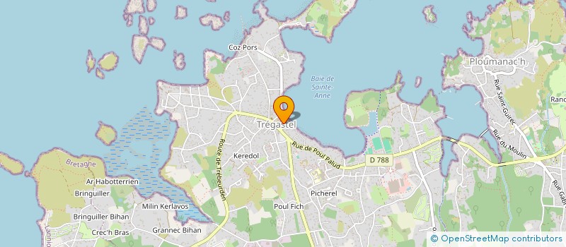 localisation de l'entreprise BAPADO  TREGASTEL