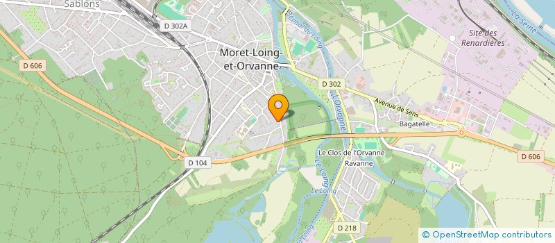 localisation de l'entreprise BAPAN  MORET-LOING-ET-ORVANNE