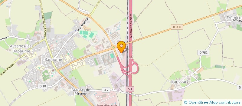 localisation de l'entreprise BAPAUME DISTRIBUTION  BAPAUME