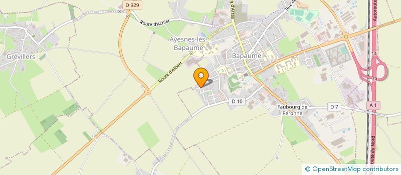 localisation de l'entreprise BAPAUME FULL CONTACT TEAM  BAPAUME