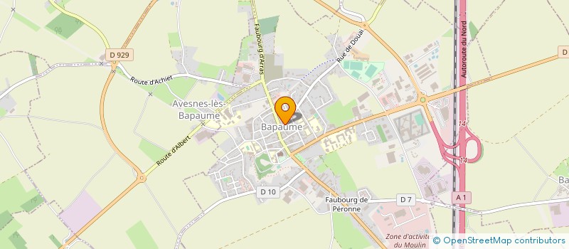 localisation de l'entreprise BAPAUME YOGA  BAPAUME